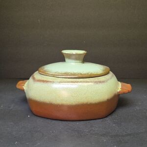 Frankoma Pottery  Plainsman Prairie Green Casserole With Lid
